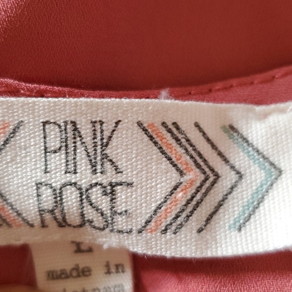 Pink Rose Top size Large - Picture 4 of 4